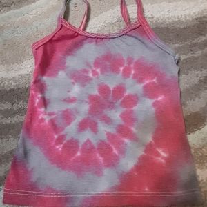 2/3 toddler tie dye tank top